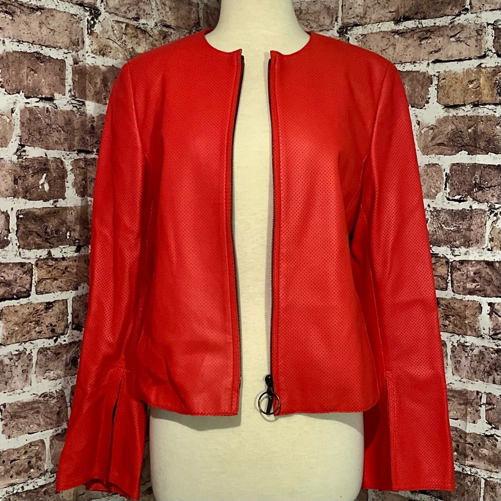 Akris Punto Leather Jacket